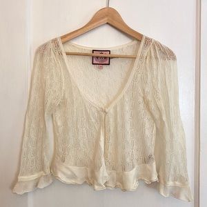 Juicy Couture Delicate Cream Cardigan 100% Cotton SP